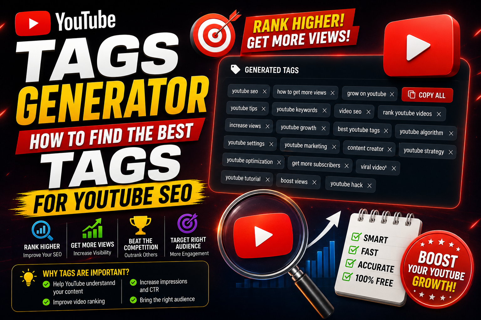 YouTube Tags Generator: How to Find the Best Tags for YouTube SEO