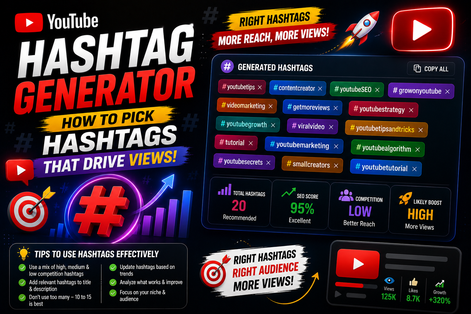 YouTube Hashtag Generator: How to Pick Hashtags That Drive Views