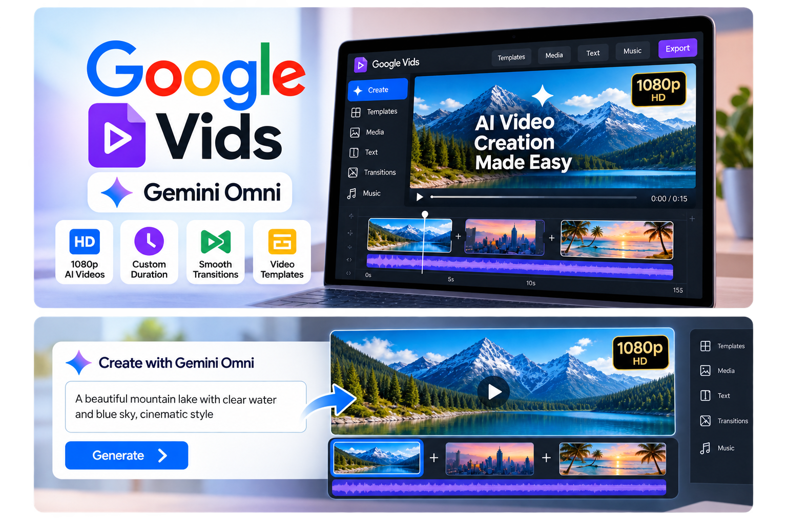 Google Vids Gets Gemini Omni: Create Free 1080p AI Videos in 2026
