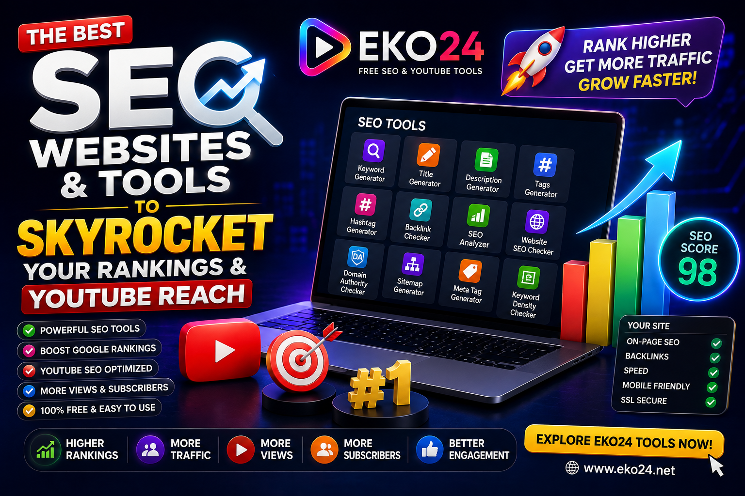 The Best SEO Websites and Tools to Skyrocket Your Rankings &amp;amp; YouTube Reach