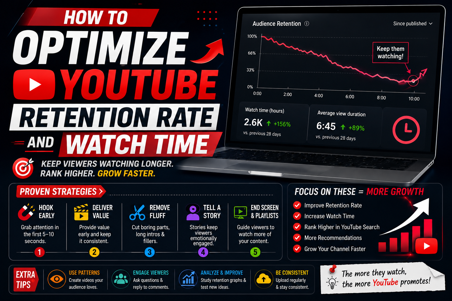How to Optimize YouTube Retention Rate and Watch Time