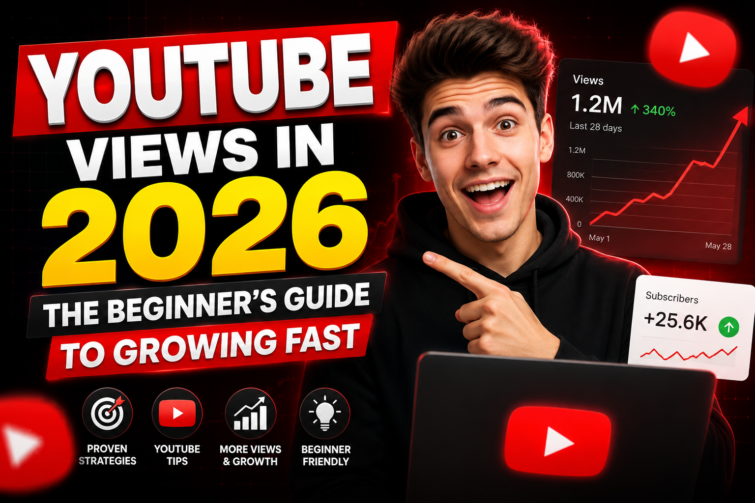 How to Get More YouTube Views: Beginner Guide 2026