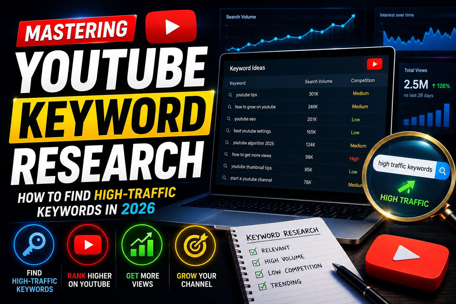 How to Find High-Volume YouTube Keywords in 2026