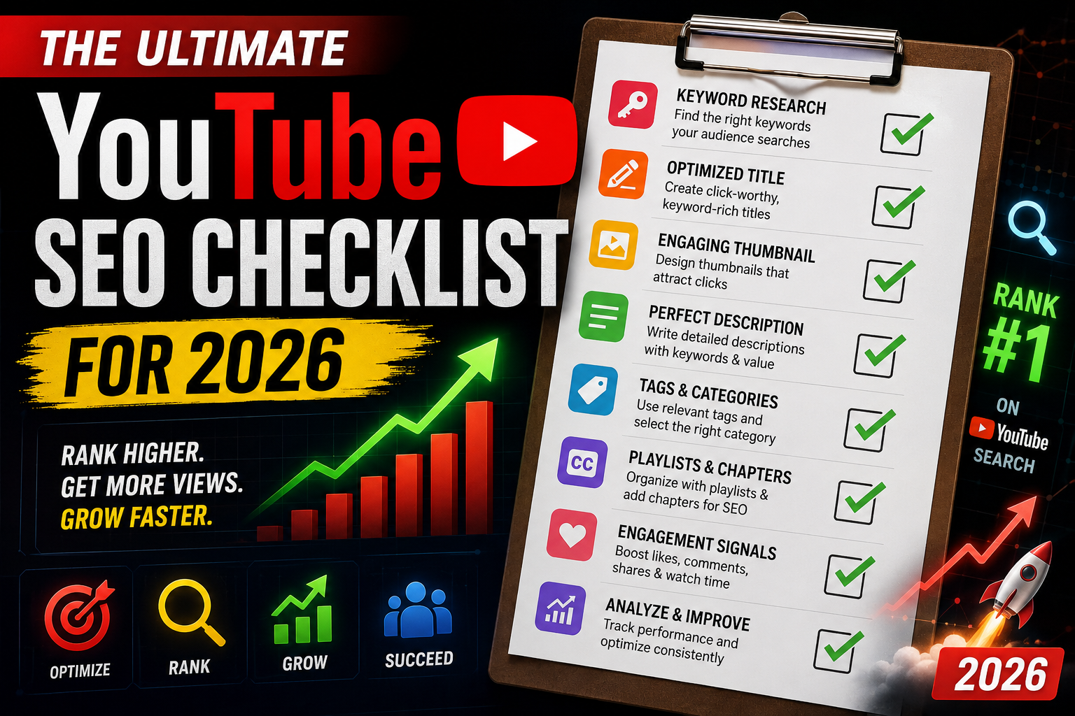 YouTube SEO Checklist 2026: Rank Higher in Search