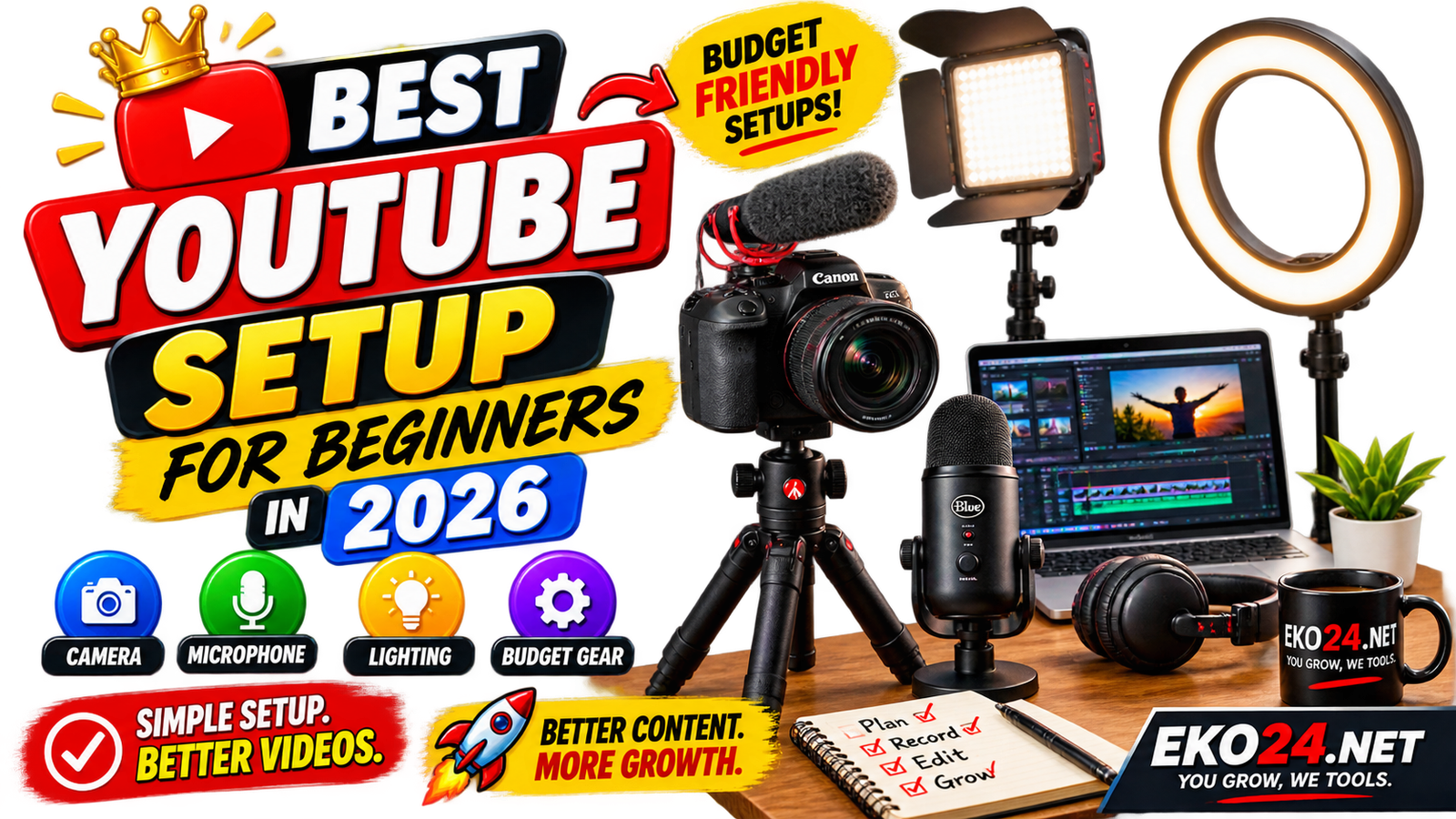Best YouTube Setup for Beginners in 2026