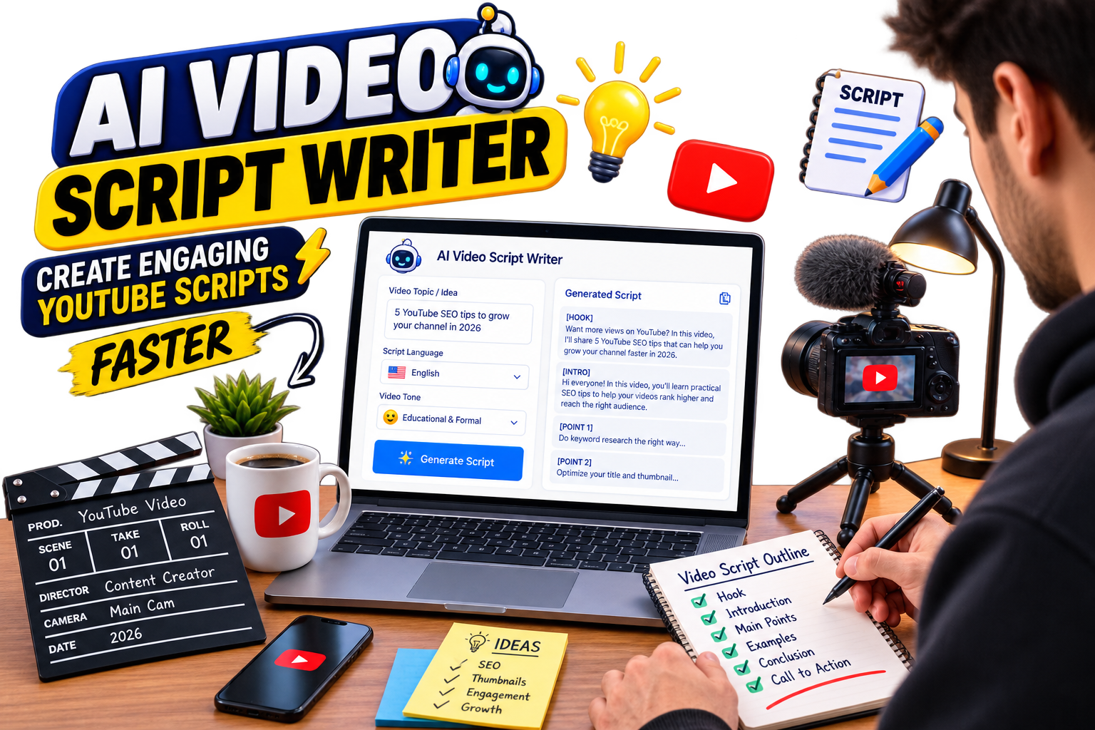 AI Video Script Writer: Create Better YouTube Scripts Faster