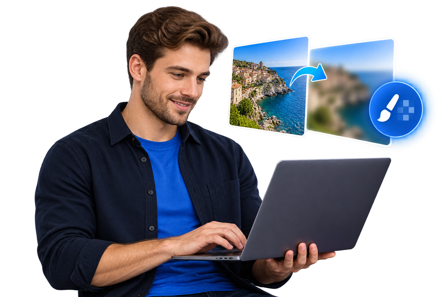 Blur Faces, Text and Private Details Online