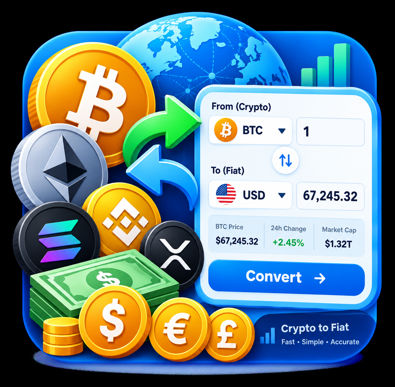 Crypto to Fiat Converter icon